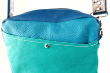 Load image into Gallery viewer, Teal Small leather Shoulder bag
