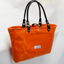 Load image into Gallery viewer, Waxed Canvas Tote Bag Orange