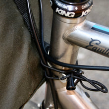 Load image into Gallery viewer, Cycling Handlebar Bag in Green Waxed Canvas