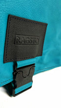 Load image into Gallery viewer, Teal Leather Messenger Bag
