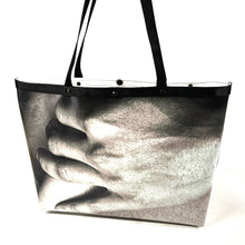 Load image into Gallery viewer, Upcycled banner tote