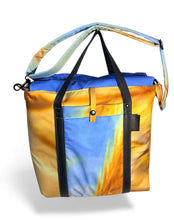 Load image into Gallery viewer, Upcycled Event Shelter Shoulder Bag - big square