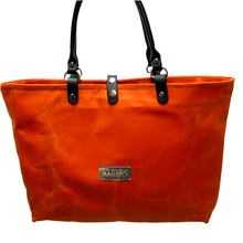 Load image into Gallery viewer, Waxed Canvas Tote Bag Orange