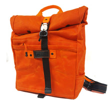 Load image into Gallery viewer, Handmade Waxed Canvas Backpack