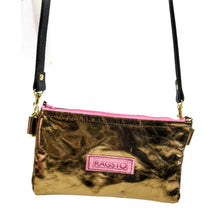 Load image into Gallery viewer, Gold clutch bag