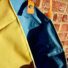 Load image into Gallery viewer, Upcycled vinyl banner Tote Bag Sir Quentin Blake