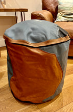 Load image into Gallery viewer, Luxurious leather footstool