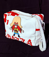 Load image into Gallery viewer, Rare Bikers Cartoon Leather Holdall