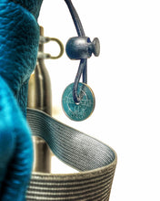 Load image into Gallery viewer, Handmade Blue Teal Leather Backpack