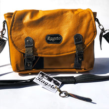 Load image into Gallery viewer, Upcycled medium sized leather shoulder bag