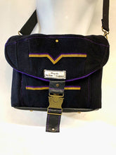 Load image into Gallery viewer, Upcycled medium sized leather shoulder bag