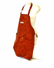 Load image into Gallery viewer, Leather Upcycled Apron