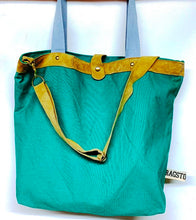 Load image into Gallery viewer, Upcycled Canvas Tote Bag - big square