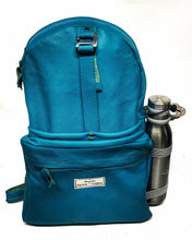 Load image into Gallery viewer, Handmade Blue Teal Leather Backpack