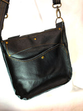 Load image into Gallery viewer, Raw Leather Satchel Small in Black
