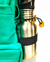 Load image into Gallery viewer, Handmade Green Teal Leather Backpack