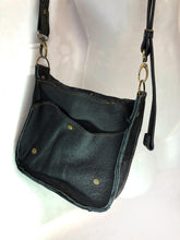 Load image into Gallery viewer, Raw Leather Satchel Small in Black
