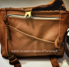 Load image into Gallery viewer, Satchel style leather shoulder bag