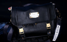 Load image into Gallery viewer, Upcycled medium sized leather shoulder bag