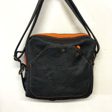 Load image into Gallery viewer, Special Edition Black & Orange leather Shoulder bag