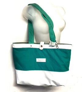 Upcycled Canvas Tote Bag - various leathers