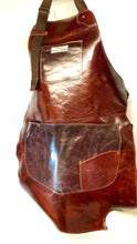 Load image into Gallery viewer, Leather Upcycled Apron