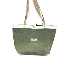 Load image into Gallery viewer, Upcycled Canvas Tote Bag - various leathers