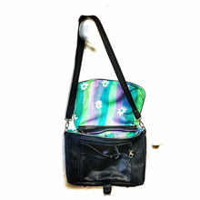 Load image into Gallery viewer, Upcycled medium sized leather shoulder bag