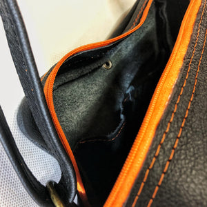 Special Edition Black & Orange leather Shoulder bag