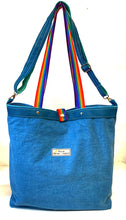 Load image into Gallery viewer, Upcycled Canvas Tote Bag - big square