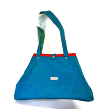 Load image into Gallery viewer, Upcycled Leather Beach Bag - eco & green!