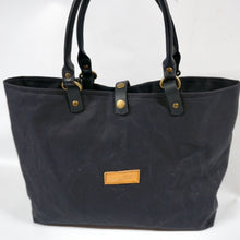 Load image into Gallery viewer, Waxed Canvas Tote Bag Black
