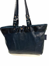 Load image into Gallery viewer, Upcycled Leather Tote Shopper
