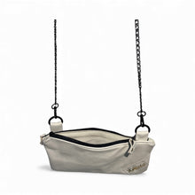 Load image into Gallery viewer, White leather clutch bag
