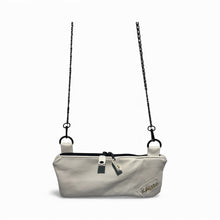 Load image into Gallery viewer, White leather clutch bag
