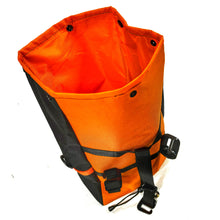 Load image into Gallery viewer, Cycling Handlebar Bag in Orange &amp; Black
