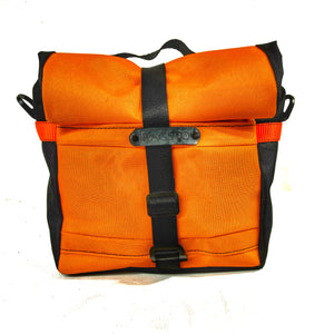 Cycling Handlebar Bag in Orange & Black