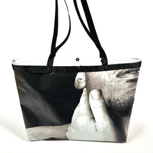 Load image into Gallery viewer, Upcycled banner tote
