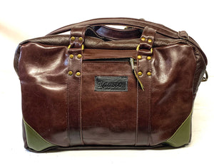 Leather Holdall - medium