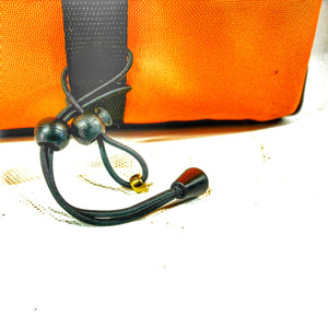 Cycling Handlebar Bag in Orange & Black