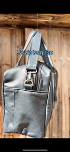 Leather Cabin Baggage sized hold-all