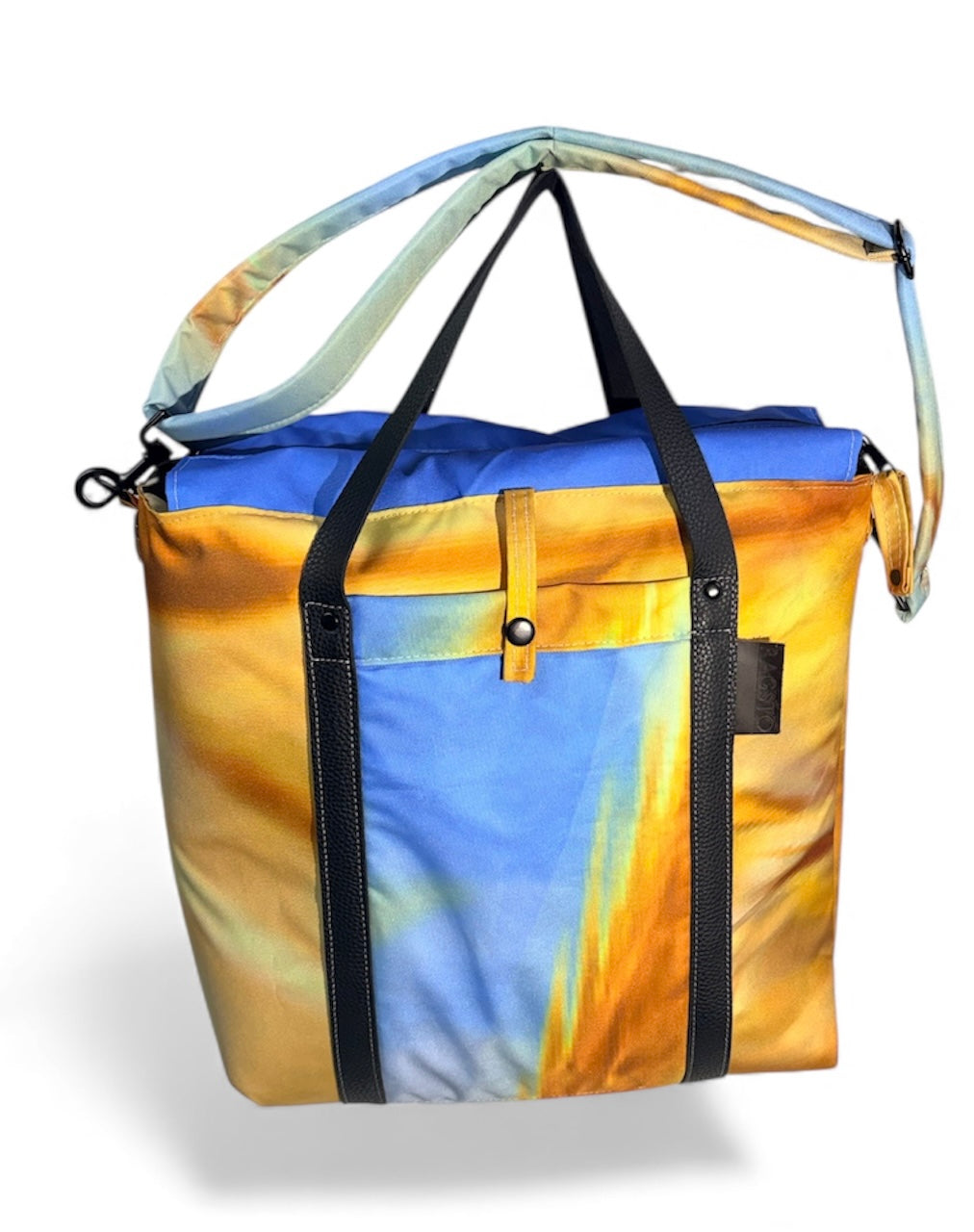 Upcycled Event Shelter Shoulder Bag - big square