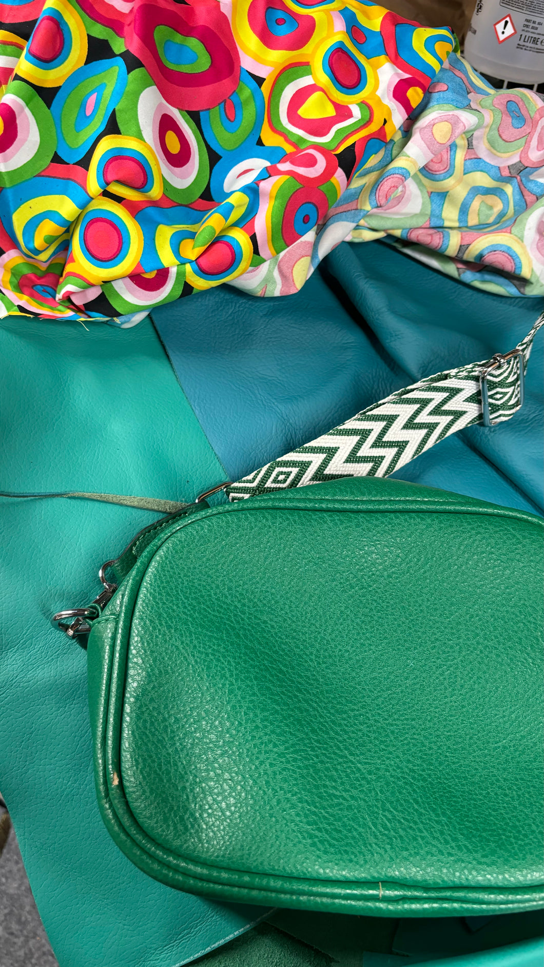 Bespoke Multicoloured Leather Side bag