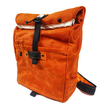 Load image into Gallery viewer, Handmade Waxed Canvas Backpack
