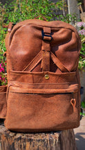 Load image into Gallery viewer, Handmade Antelope Leather Backpack
