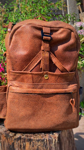 Handmade Antelope Leather Backpack