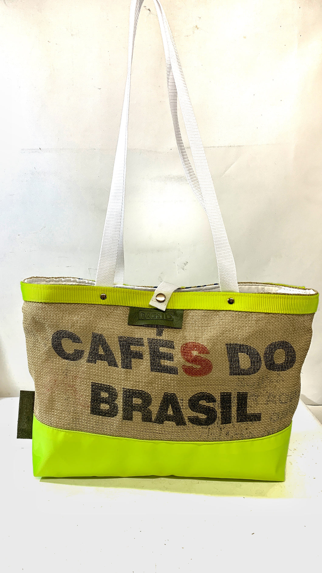 Upcycled Coffee Brasil Beach / Tote Bag - eco & green!