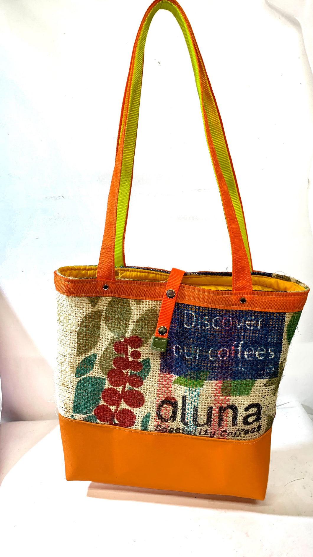Upcycled Coffee Aluna Beach / Tote Bag - eco & green!