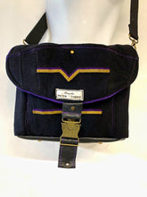 Load image into Gallery viewer, Upcycled medium sized leather shoulder bag
