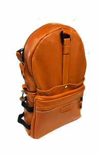 Handmade Tan Leather Backpack